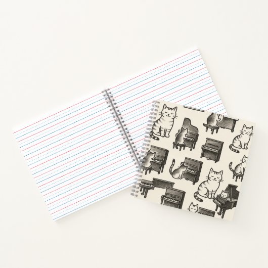 Cat on the Piano Notebook ノートブック (内部)
