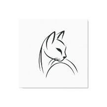 Cat one lineミニマルデザイン