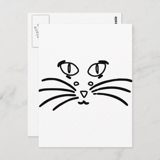 Cat or Mouse Optical Illusion ポストカード (正面/裏面)