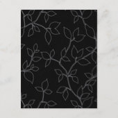 Cat & Owlハロウィン結婚のエンクロージャカード エンクロージャーカード (裏面)