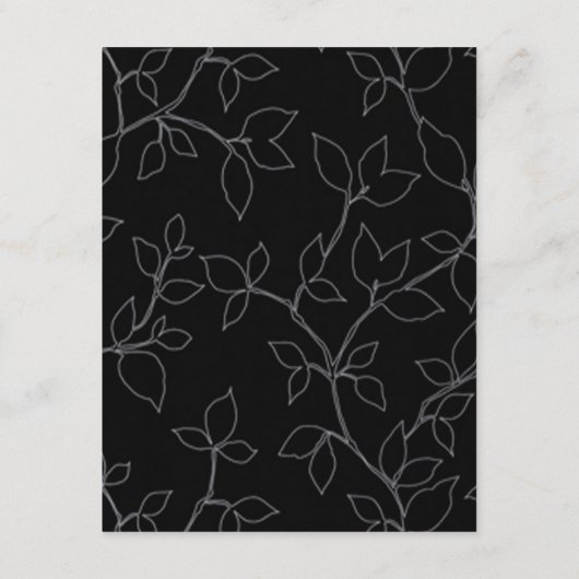 Cat & Owlハロウィン結婚のエンクロージャカード エンクロージャーカード (裏面)