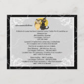 Cat & Owlハロウィン結婚のエンクロージャカード エンクロージャーカード (正面)