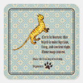 Cat Ownership Medieval スクエアシール (正面)