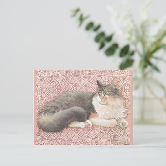 CAT PAINTED POSTCARD ポストカード (スタンド正面)