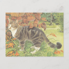 CAT PAINTED POSTCARD ポストカード