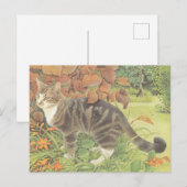CAT PAINTED POSTCARD ポストカード (正面/裏面)