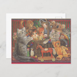 Cat Painted Postcard ポストカード