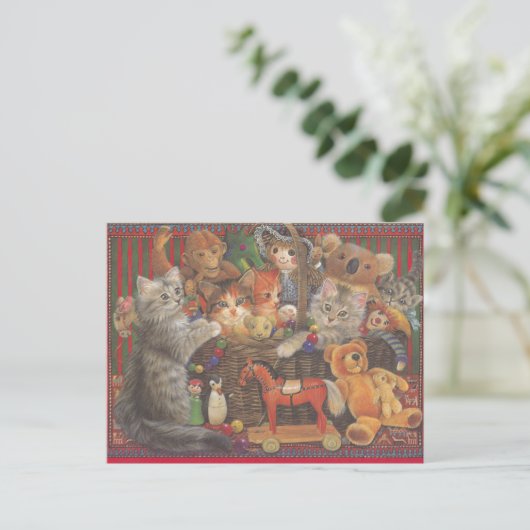 Cat Painted Postcard ポストカード (スタンド正面)