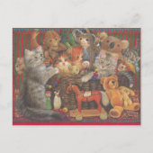 Cat Painted Postcard ポストカード (正面)