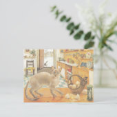 CAT PAINTED POSTCARD ポストカード (スタンド正面)