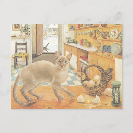 CAT PAINTED POSTCARD ポストカード (正面)