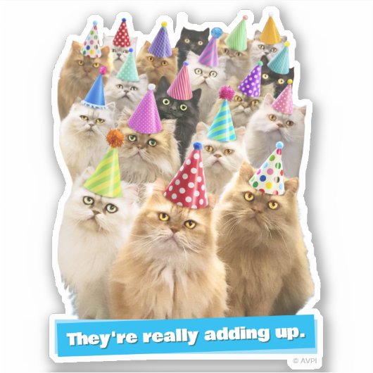 Cat Party シール (正面)