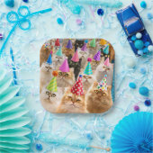 Cat Party ペーパープレート (パーティー)