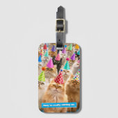 Cat Party ラゲッジタグ (正面縦)