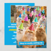 Cat Party 招待状 (正面/裏面)