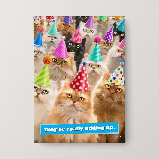 Cat Party 缶バッジ (正面)