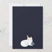 Cat party baby shower 招待状 (裏面)