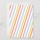 Cat Party Kittens Colorful Balloons Birthday 招待状 (裏面)