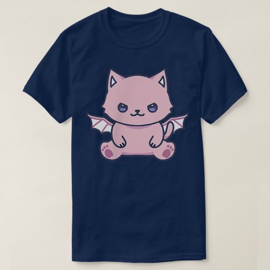 Cat Pastel Goth Cute Kawaii Aesthetic Lover Owner  Tシャツ (デザイン正面)