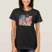 Cat Patriotic USA Cat Cat Moms 4th July Firework Tシャツ (正面)