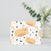 Cat pattern シーズンポストカード (スタンド正面)