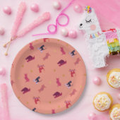 Cat Pattern Paper Plate ペーパープレート (パーティー)