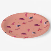 Cat Pattern Paper Plate ペーパープレート (アングル)