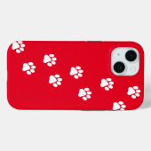 Cat Pawトレースパターンのカスタマイズ Case-Mate iPhoneケース (裏面 (横))