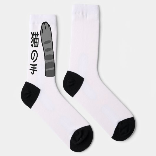 cat paw in japanese kanji and hiragana ソックス (右)