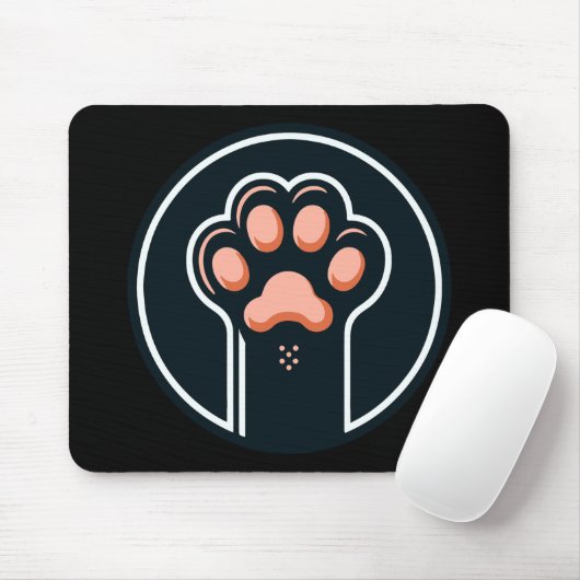 Cat paw on a mouse pad マウスパッド (マウス)