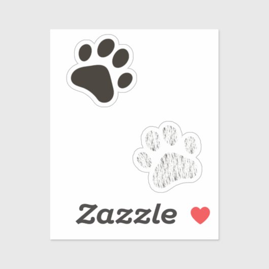 Cat Paw Print Sticker Pack  シール (シート)