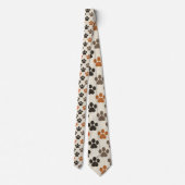 Cat Paw Retro Custom Tie ネクタイ (裏面)