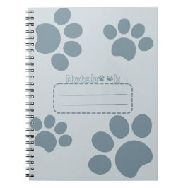 Cat paws bluegray journal notebook ノートブック