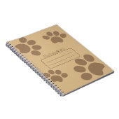 Cat paws brown journal notebook ノートブック (右側)