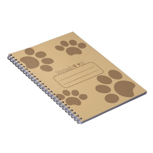 Cat paws brown journal notebook ノートブック (右側)