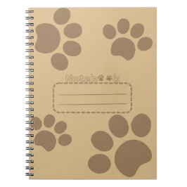 Cat paws brown journal notebook ノートブック