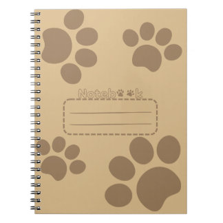 Cat paws brown journal notebook ノートブック