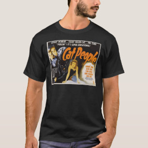 Cat People (1942) -ヴィンテージ映画ポスタークラシックT Tシャツ