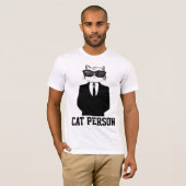 CAT PERSON おもしろい Tシャツ (正面フル)