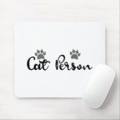 Cat Person Typography Art マウスパッド (マウス)