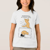 Cat Personal Space Please Respect Me Introvert Com トライブレンドTシャツ (正面)