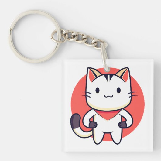 Cat, Pet, Animal キーホルダー (正面)