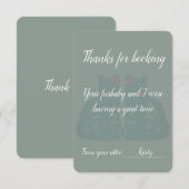 Cat/Pet Sitter's Thank You Card サンキューカード (正面/裏面)