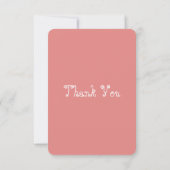 Cat/Pet Sitter's Thank You Card サンキューカード (裏面)
