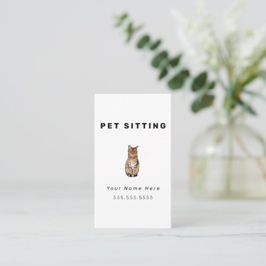 Cat Pet Sitting名刺 名刺 (スタンド正面)
