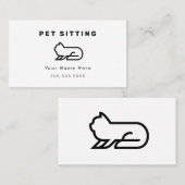 Cat Pet Sitting名刺 名刺 (正面/裏面)