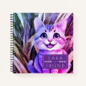 Cat Pets Animal Spiral Notebook ノートブック (正面)