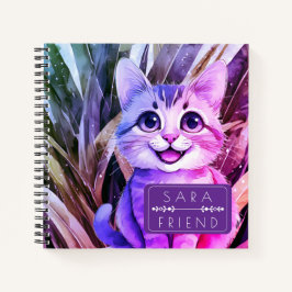 Cat Pets Animal Spiral Notebook ノートブック