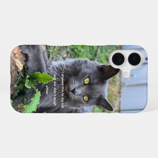 cat phone case  iPhone 16ケース (裏面横)