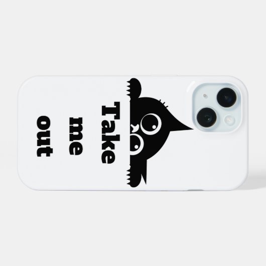 Cat Phone cases  iPhone 15ケース (裏面横)